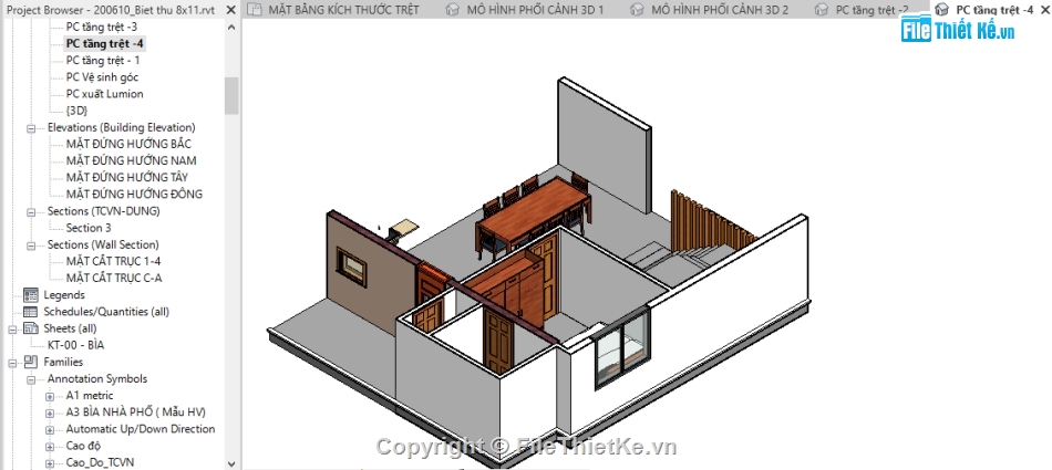 mẫu biệt thự 2 tầng revit,file revit biệt thự 2 tầng,bản vẽ revit biệt thự 2 tầng,file revit biệt thự,Revit Biệt thự 2  tầng